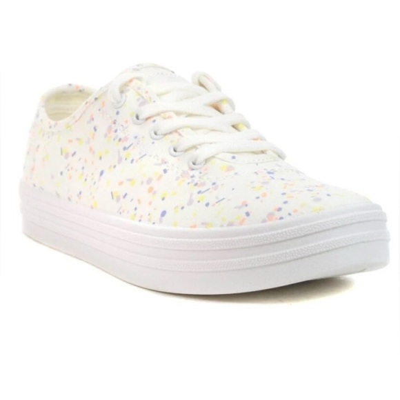Keds Breezie Confetti Canvas Sneakers White Multi 9 Women New in Box WF65867 - Picture 2 of 16